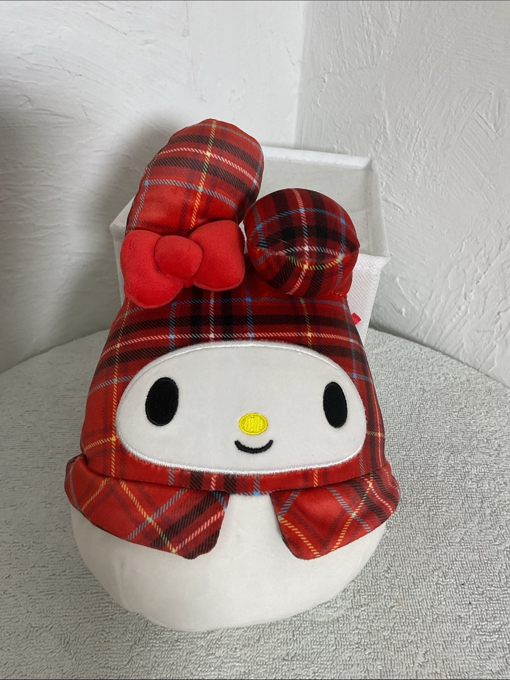 Squishmallows Sanrio 8โ Red Plaid My Melody Plush Toy